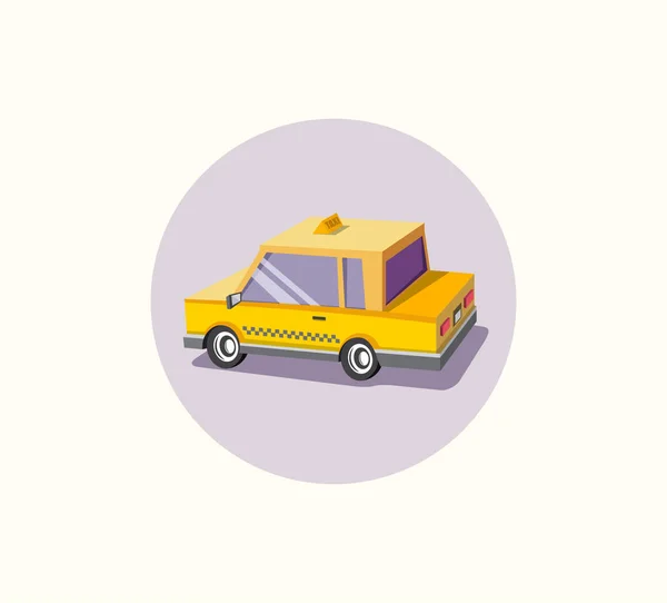 Taxi illustration, teckning taxi bil, design tecknad — Stockfoto