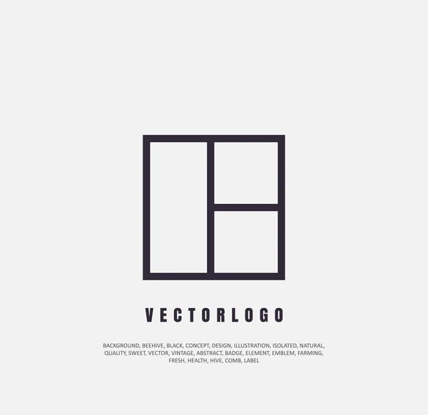 Icono de la ventana, silueta del objeto. Ilustración vectorial, concepto de negocio — Vector de stock