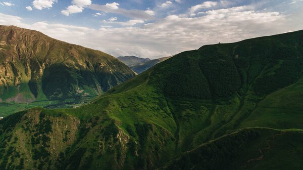 green georgian mountains