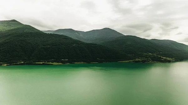 georgian mountains and river