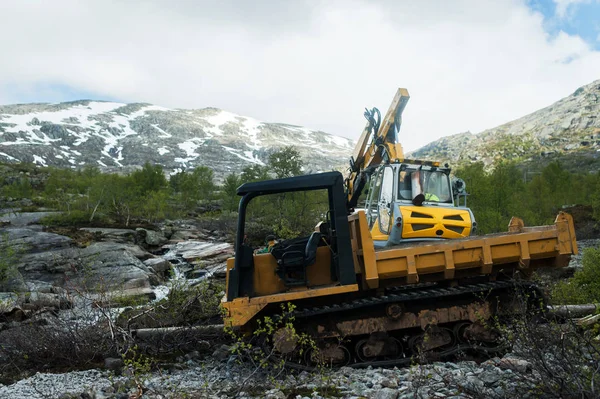 Tecnica norvegese in montagna — Foto stock