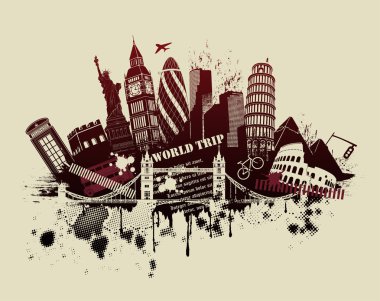 Londra yerlerinden kompozisyon