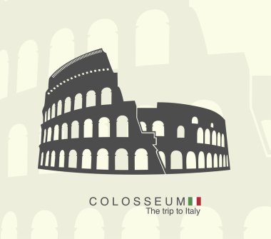 Roman Colosseum in Rome, Italy clipart