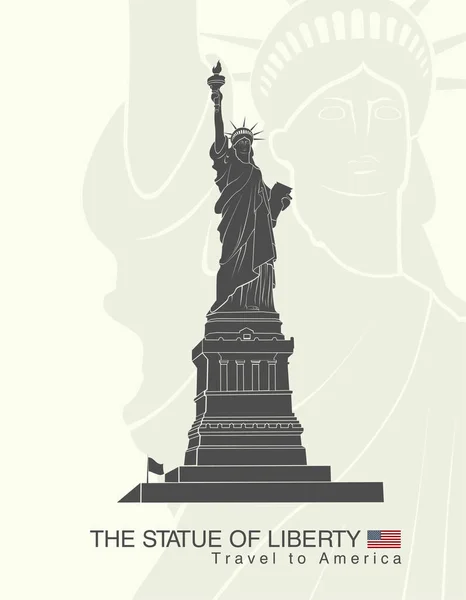 Statue of Liberty. New York — Stock Vector