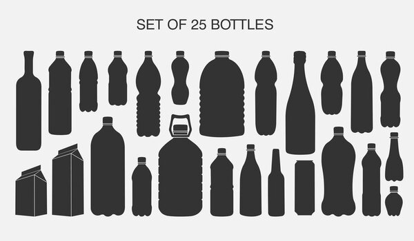 Набор пластиковых бутылок
