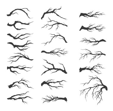 dry tree branches  clipart