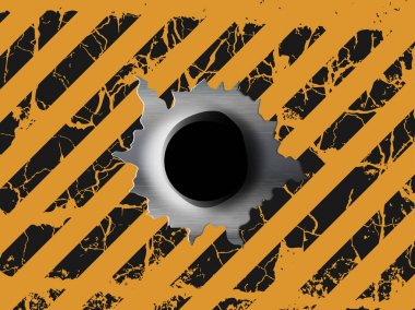 One bullet hole  clipart