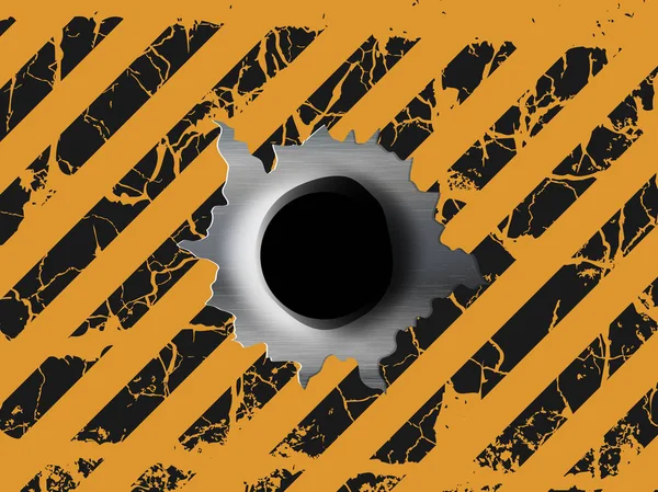 Un agujero de bala — Vector de stock