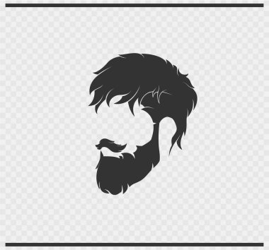 saç modeli simgesi siyah renk