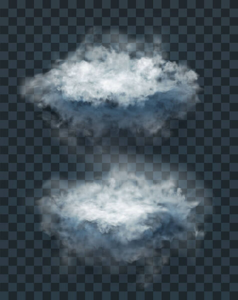 fog and smoke isolated on transparent background