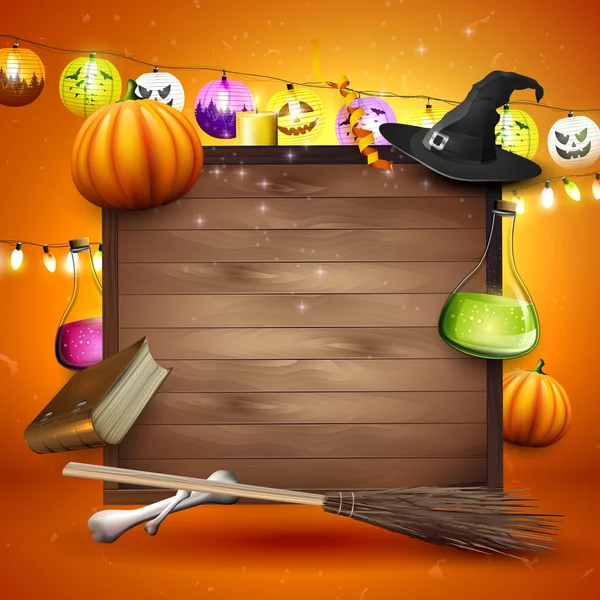 Halloween Hintergrund mit Platz für Text — Stockvektor