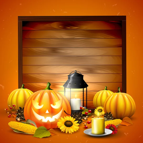 Halloween Arrière-plan avec place pour le texte — Image vectorielle