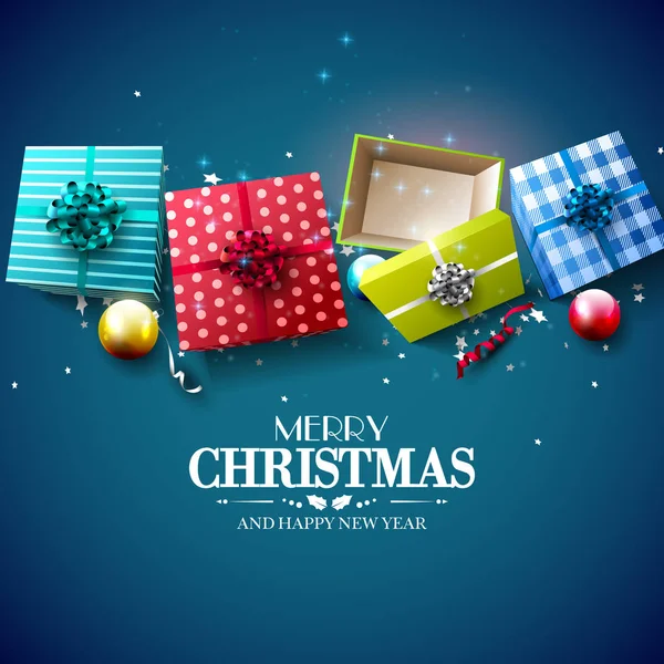 Luxus karácsonyi üdvözlőlap — Stock Vector