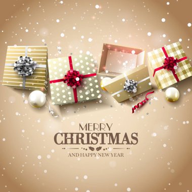 Noel lüks tebrik kartı