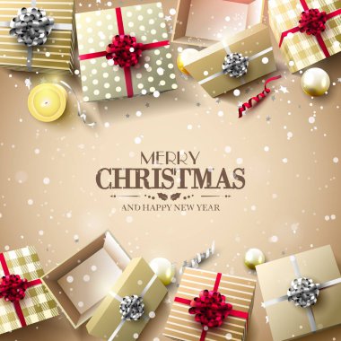 Noel lüks tebrik kartı