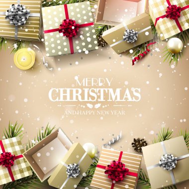 Noel lüks tebrik kartı