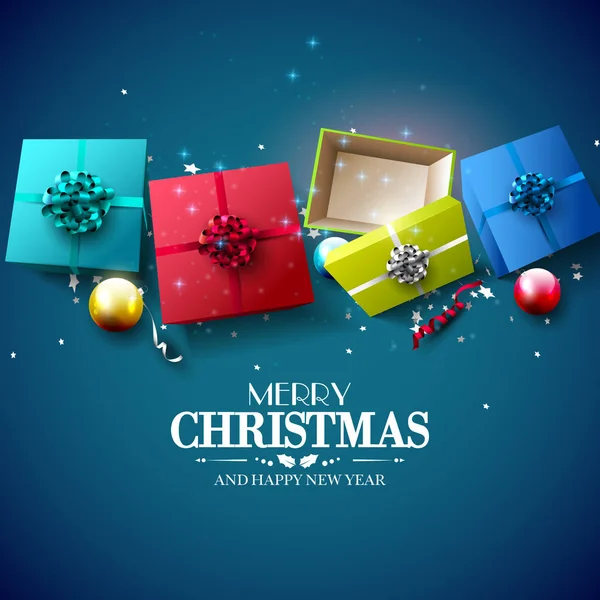 Cartão de felicitações de Natal de luxo —  Vetores de Stock