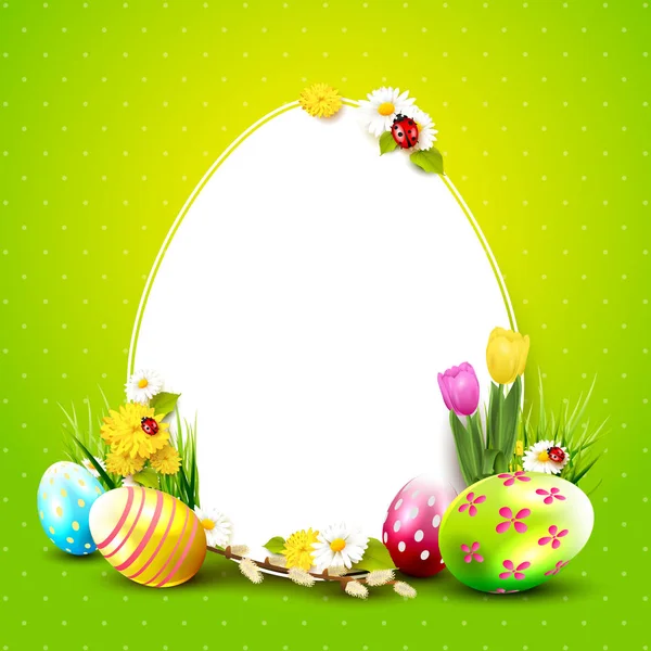 Cute Easter background — Stock Vector