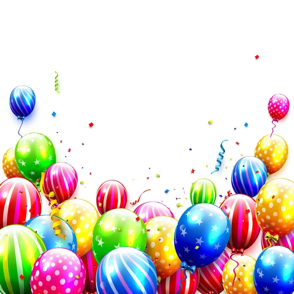 豪华派对气球 — 图库矢量图片