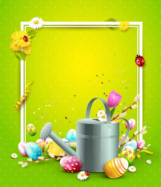 Cute Easter template — Stock Vector