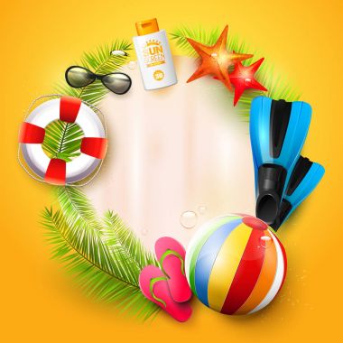 Yaz saati boş şablon