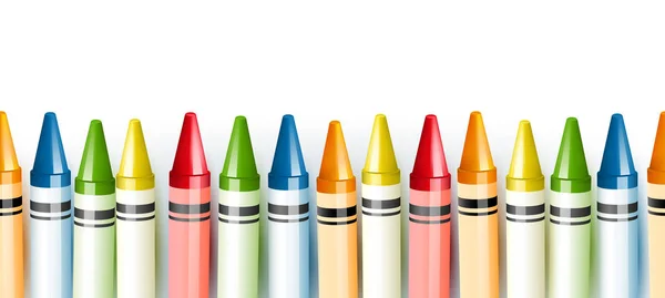 Crayones patrón sin costura — Vector de stock