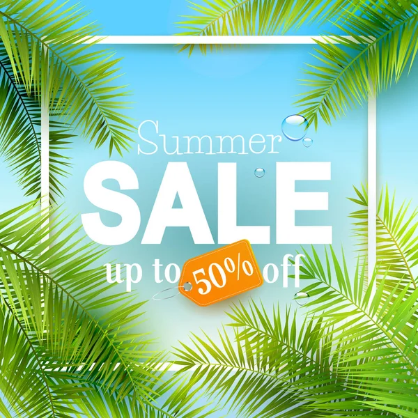 Summer Sale fundo —  Vetores de Stock