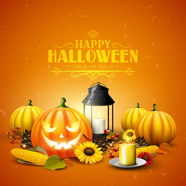 Halloween-üdvözlőlap — Stock Vector