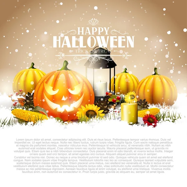 Carte de vœux Halloween — Image vectorielle