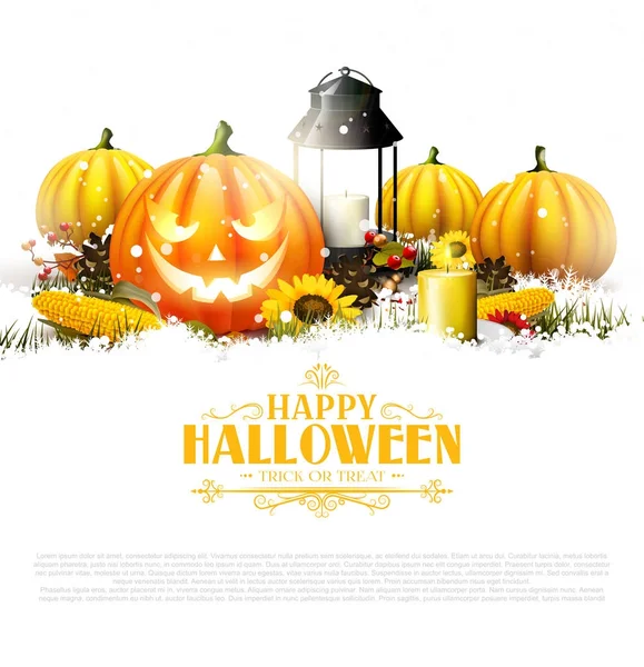Carte de vœux Halloween — Image vectorielle