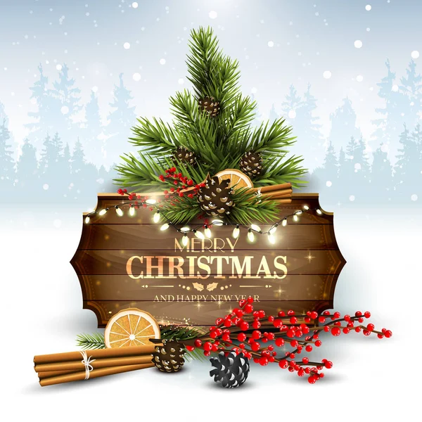 Traditioneller weihnachtlicher Hintergrund — Stockvektor