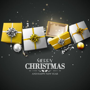 lüks Noel tebrik kartı