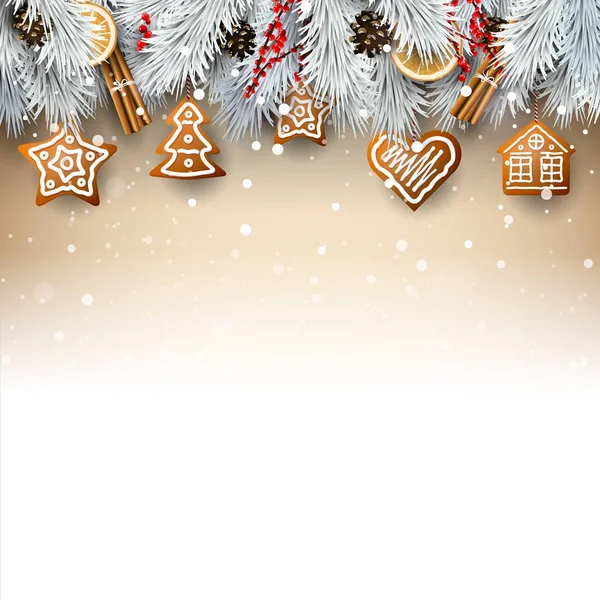 Traditional Christmas background — Stock Vector