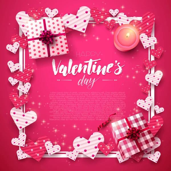 Valentine's Day template — Stock Vector
