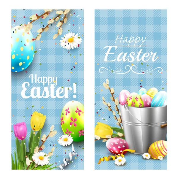 Easter headers or banners — Stock Vector