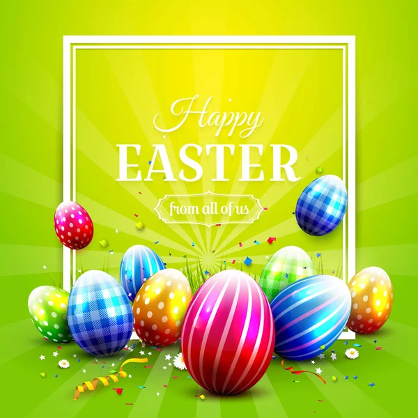 Luxury Easter greeting card Royalty Free Stock Vectors