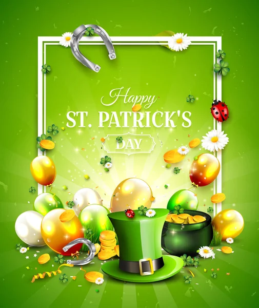 St. Patrick je den plakát — Stockový vektor