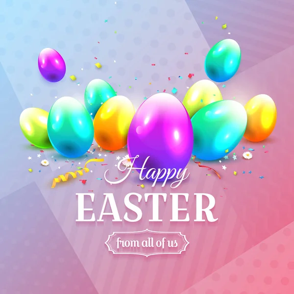 Modern Easter greeting card — Stock Vector