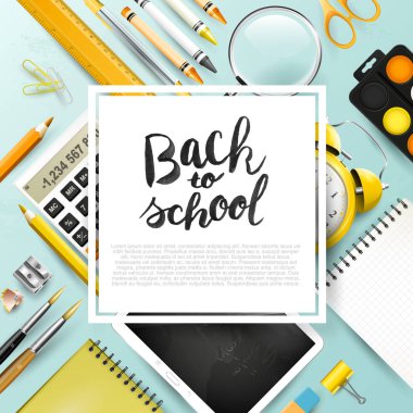 geri okul tasarım şablonu