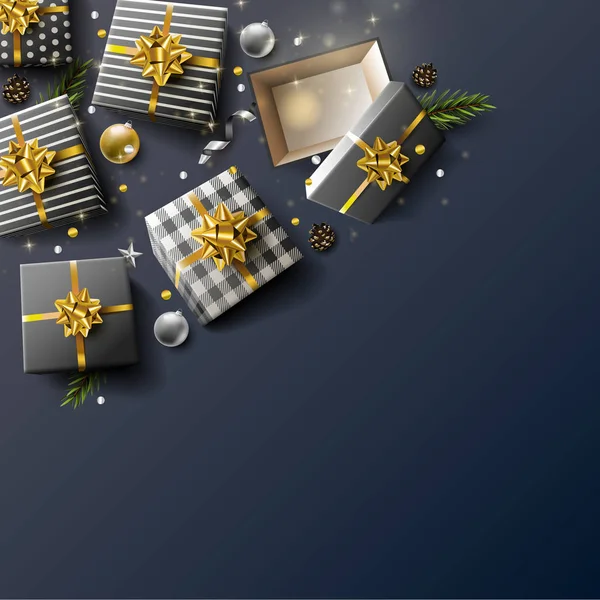 Luxe Kerstmis achtergrond — Stockvector
