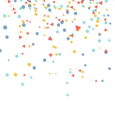 Basit konfeti arka plan