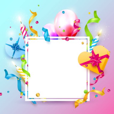 Mutlu yıllar parti şablonu