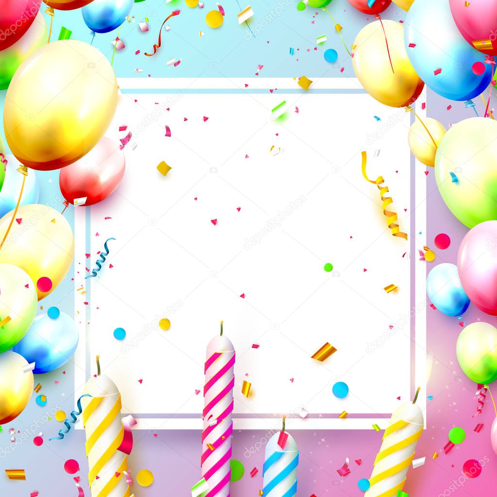 Happy birthday party template