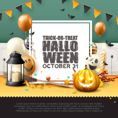 Lüks Cadılar Bayramı tebrik kartı