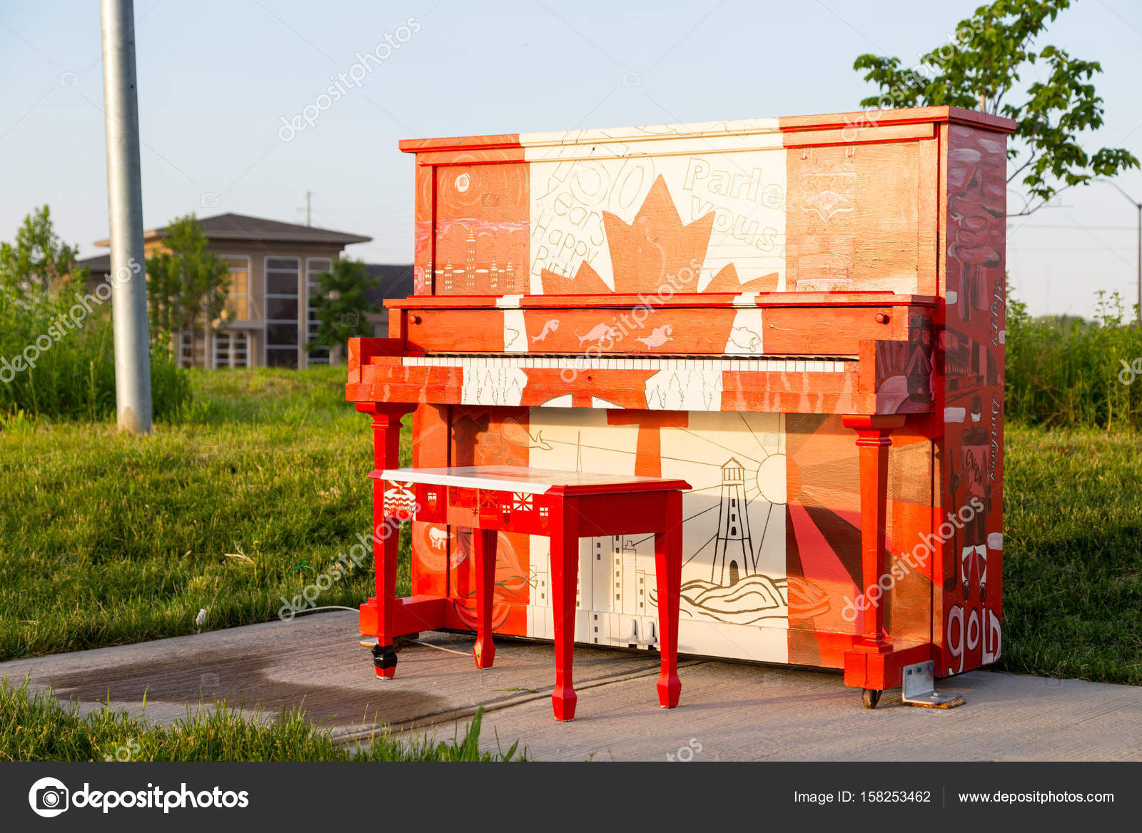 Canada Flag piano Stock Editorial Photo © amyinlondon 158253462
