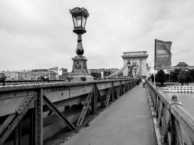 Zincir köprü Budapeşte, Macaristan üzerinde Eylül 2017