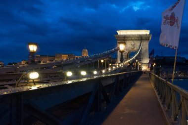 Zincir köprü Budapeşte, Macaristan üzerinde Eylül 2017