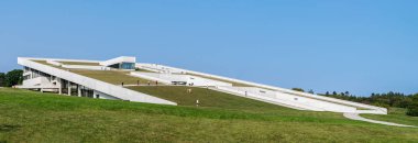 Moesgaard Müzesi, Danimarka - 15 Eylül 2016: Panoramik Moesgaard Müzesi Arkeoloji ve Etnografya adanmış bir Danimarkalı bölgesel.