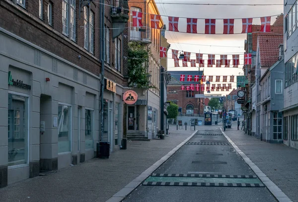 VIBORG, DENMARK - 18 сентября 2016 года: Восход Солнца в Выборге, столице как муниципального образования Выборг, так и региона Мидтьюлланд . — стоковое фото