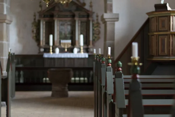 Velas da Igreja na Dinamarca — Fotografia de Stock